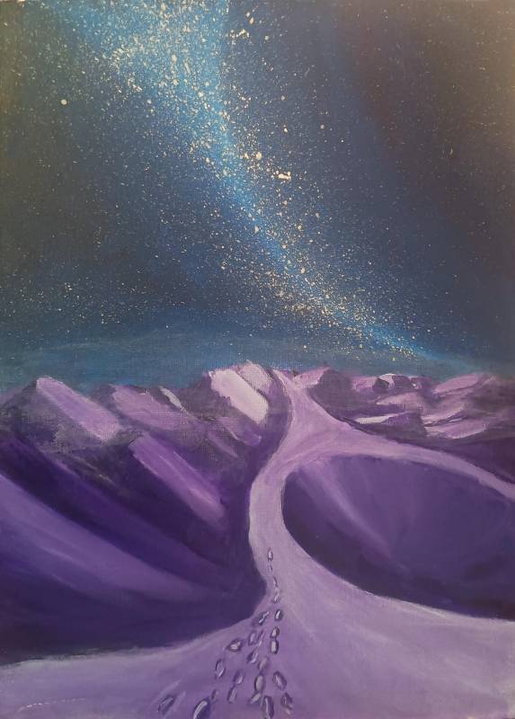 Purple desert