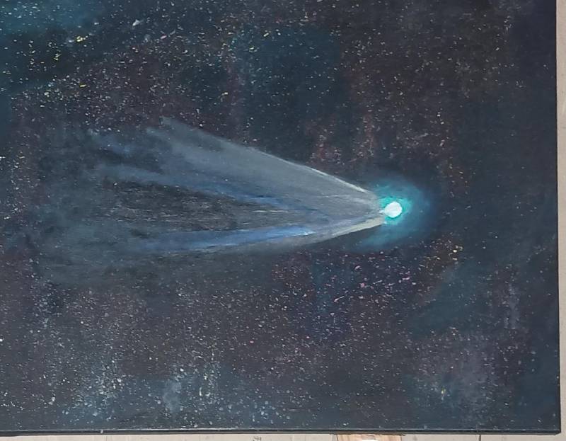 A comet must move forth