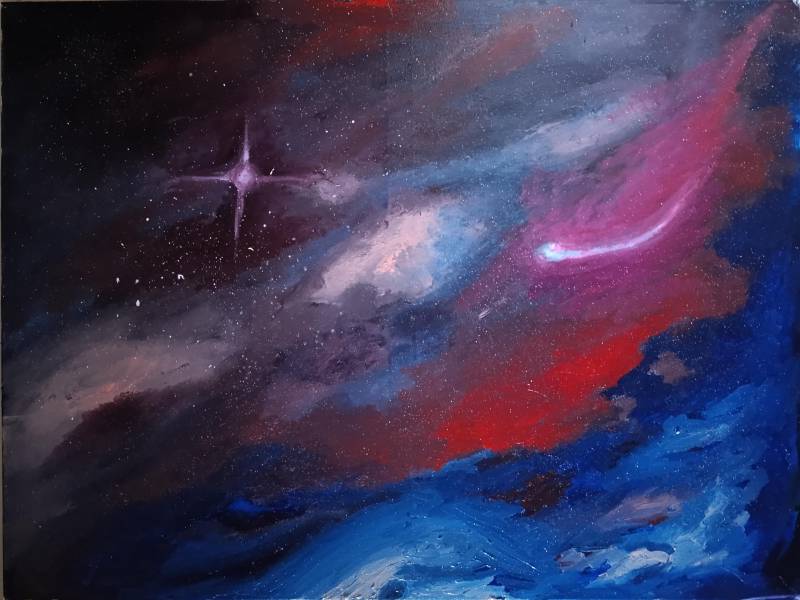 A comet must move forward