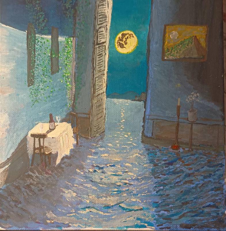 Dining under the moonlight