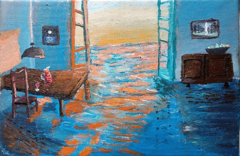 Flooded house
