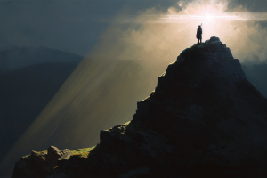 mikedev_explorer_darkness_around_on_top_of_the_mountain_a_beam__c9a7b0a6-08e8-42c4-824f-f907273439b2